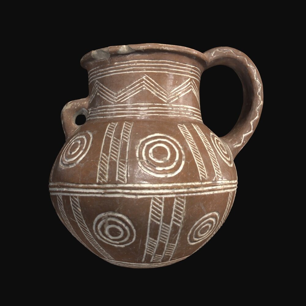 MA1978.119.1 Red Polished III Ware dipper amphora