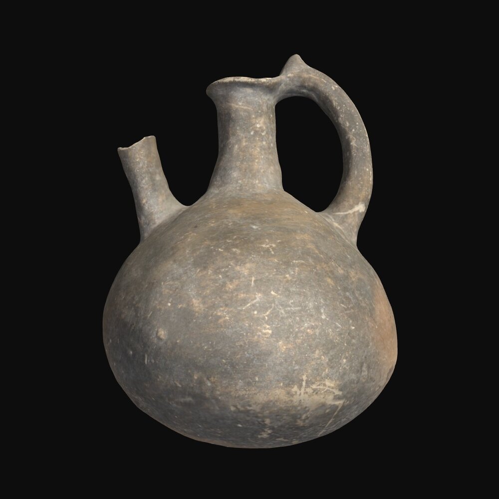 MA1978.60.1 Black Slip II Ware spouted juglet