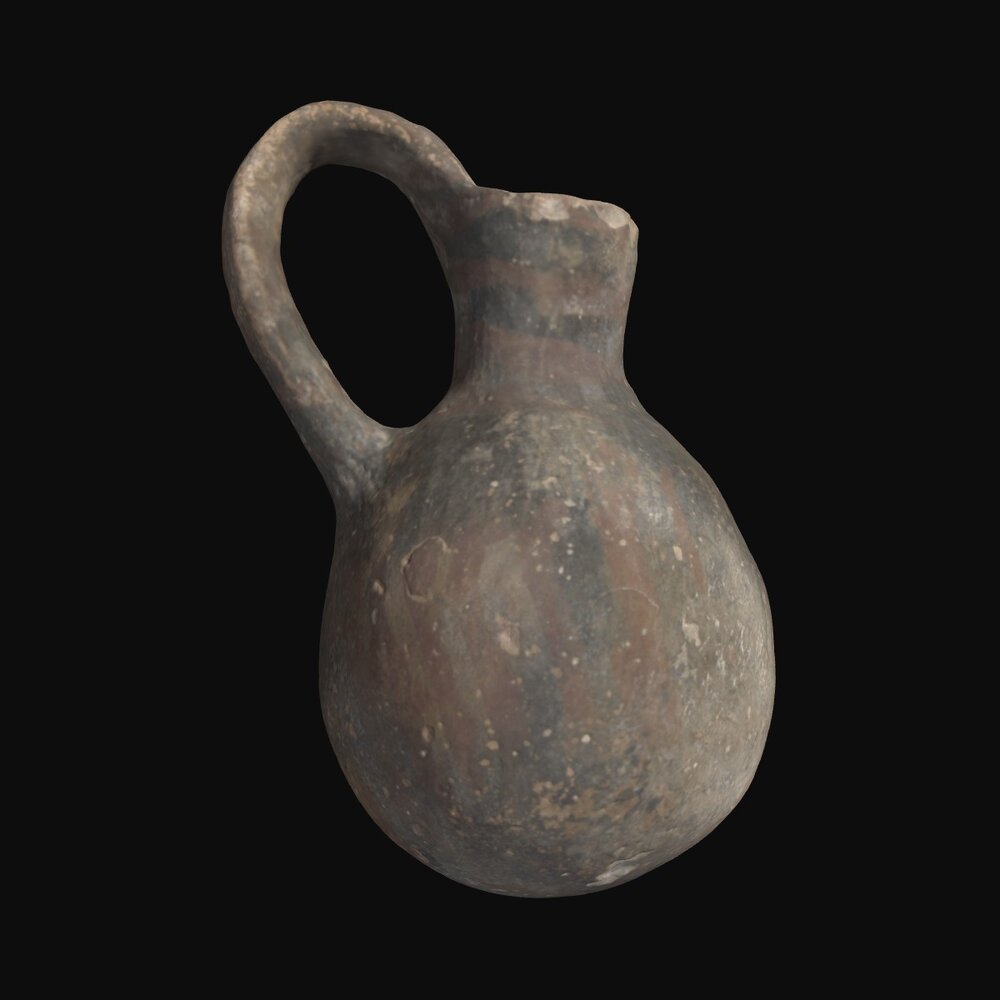 MA1978.43.1 Red-on-Black Ware juglet