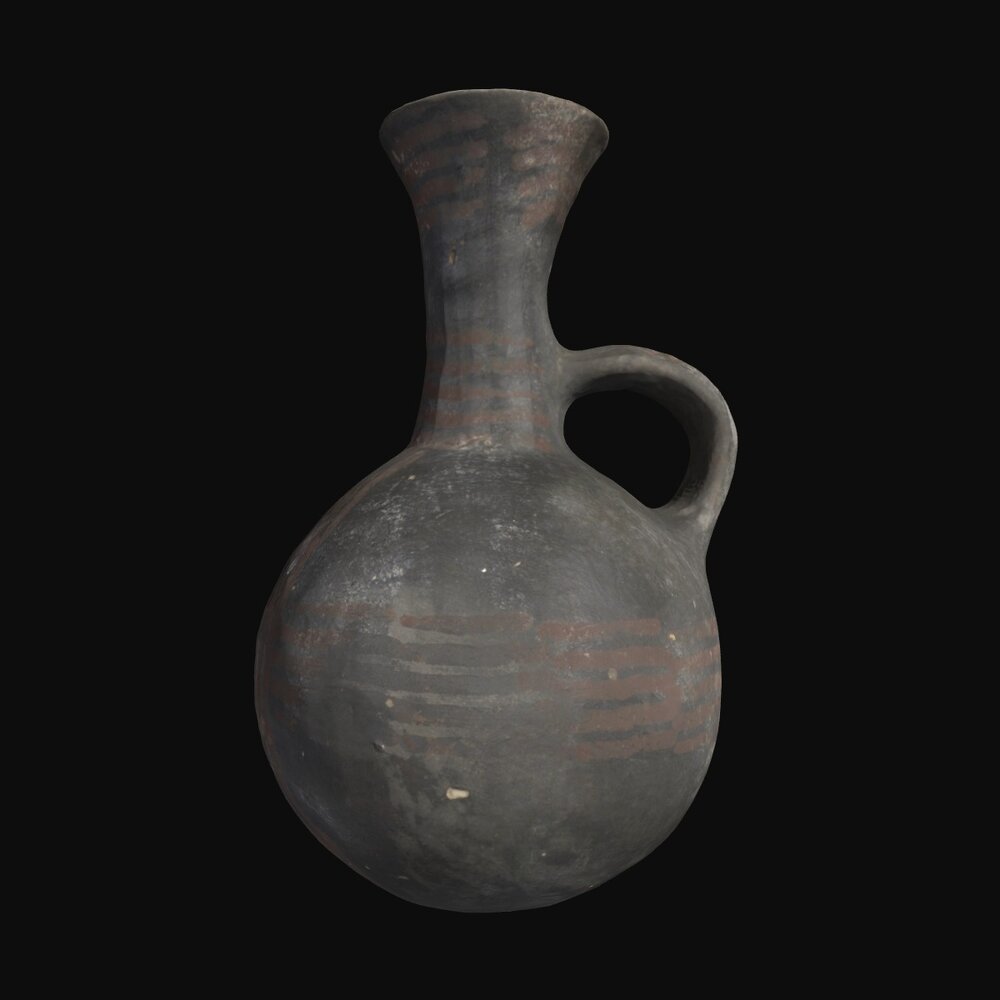 MA1978.42.1 Red-on-Black Ware jug