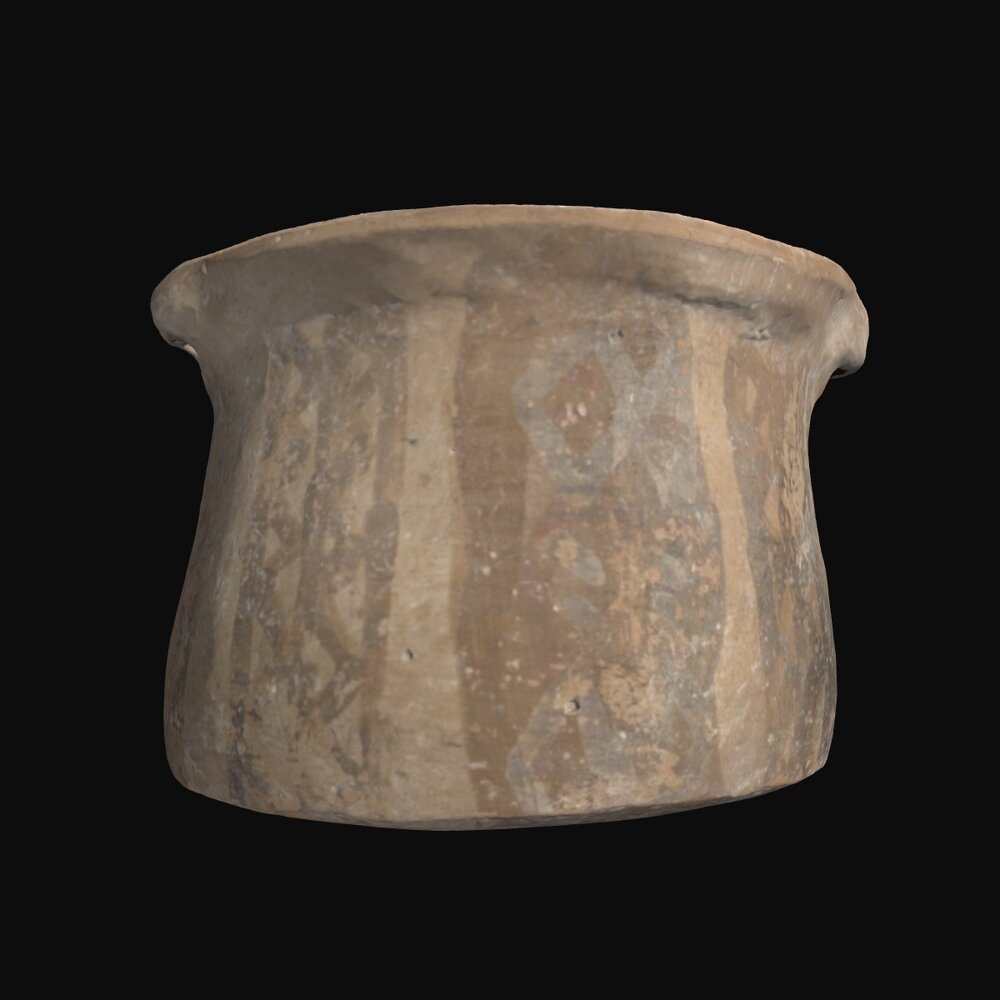 MA1978.40.1 Trichrome Ware pyxis