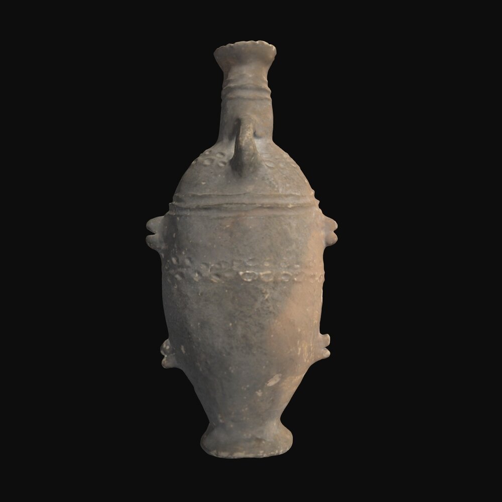 MA1974.14.1 White Painted V Ware juglet