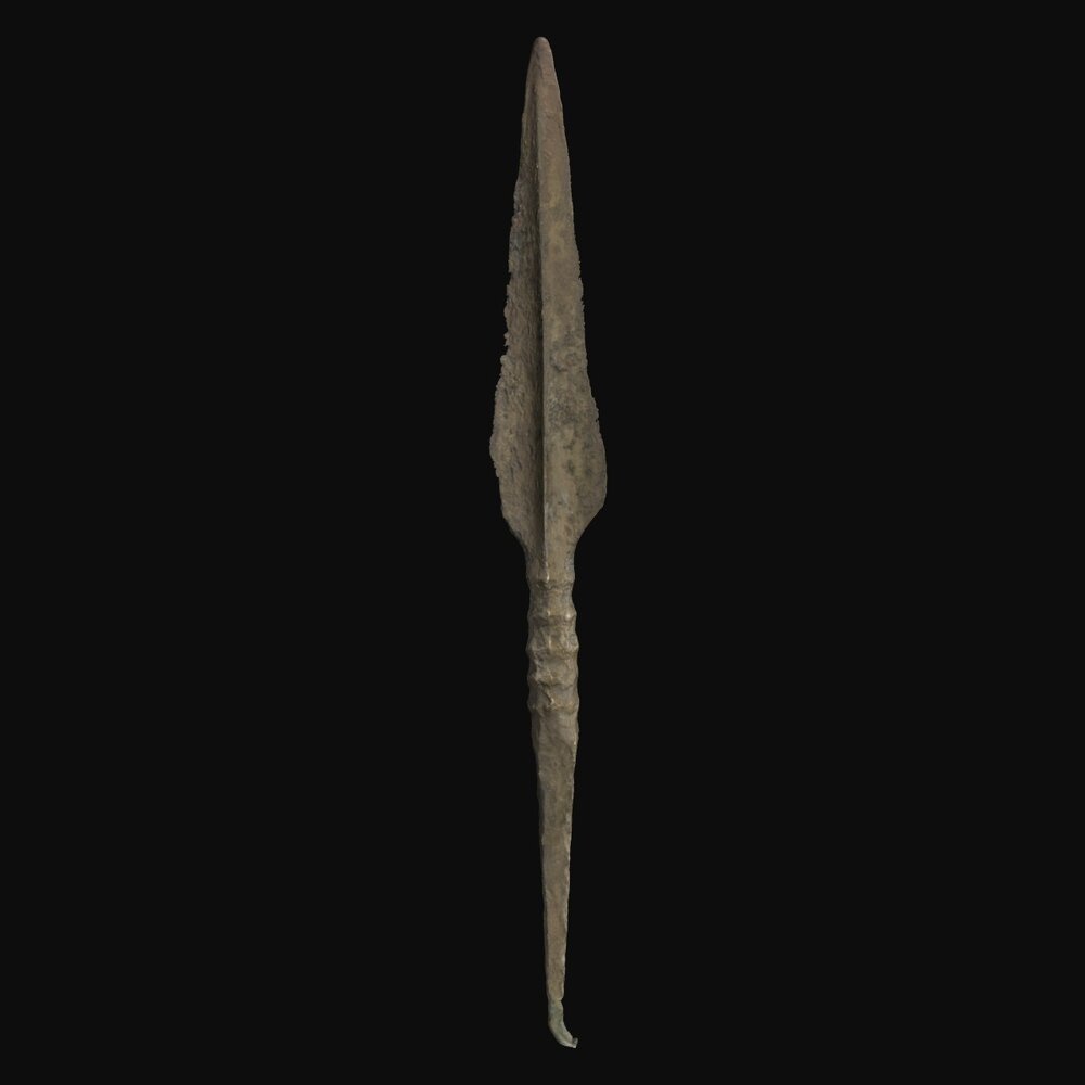 MA1974.6.4 Poker-butt spearhead