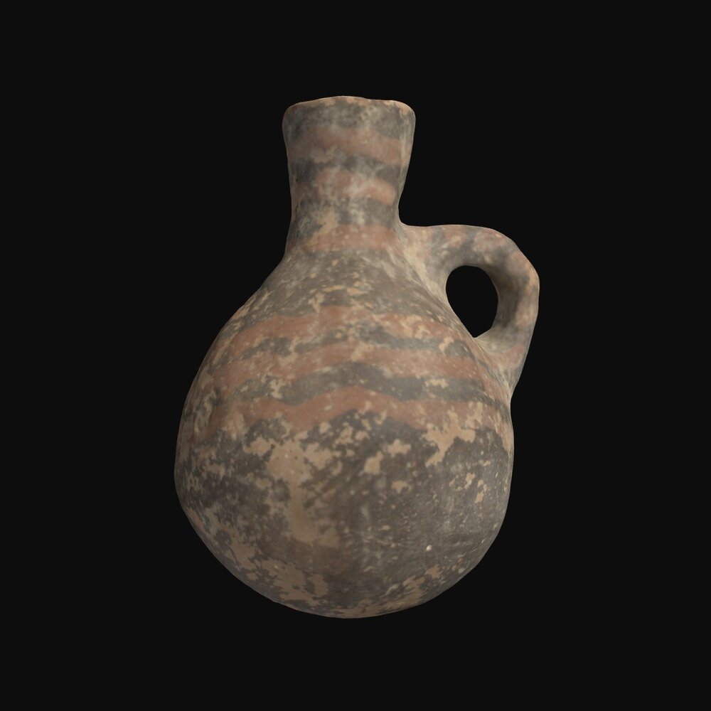 MA1974.3.5 Red-on-Black Ware juglet
