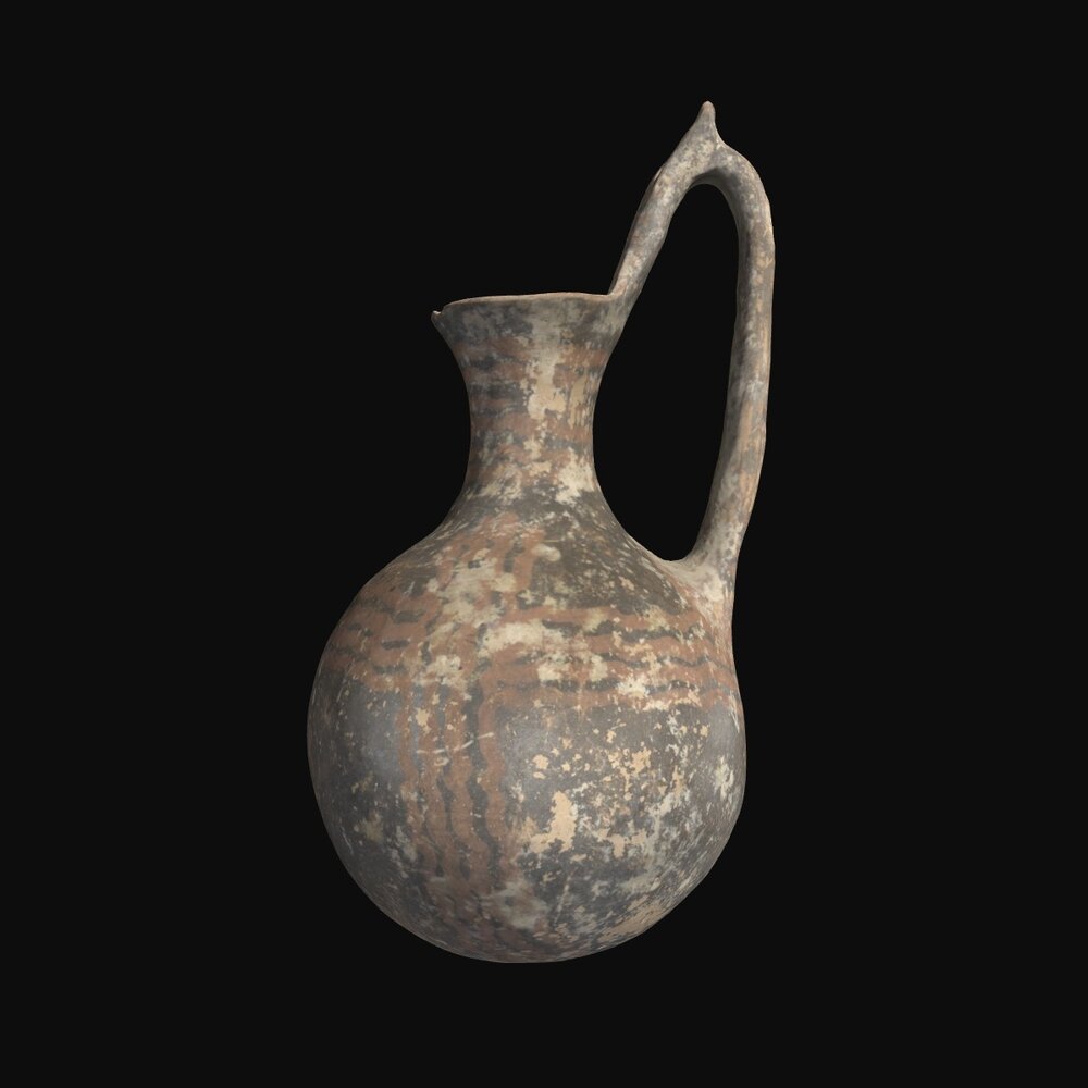 MA1974.3.4 Red-on-Black Ware jug