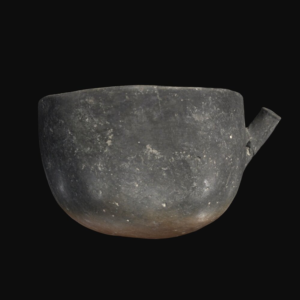 MA1972.3.24 Red Polished I Ware Horn Lug bowl