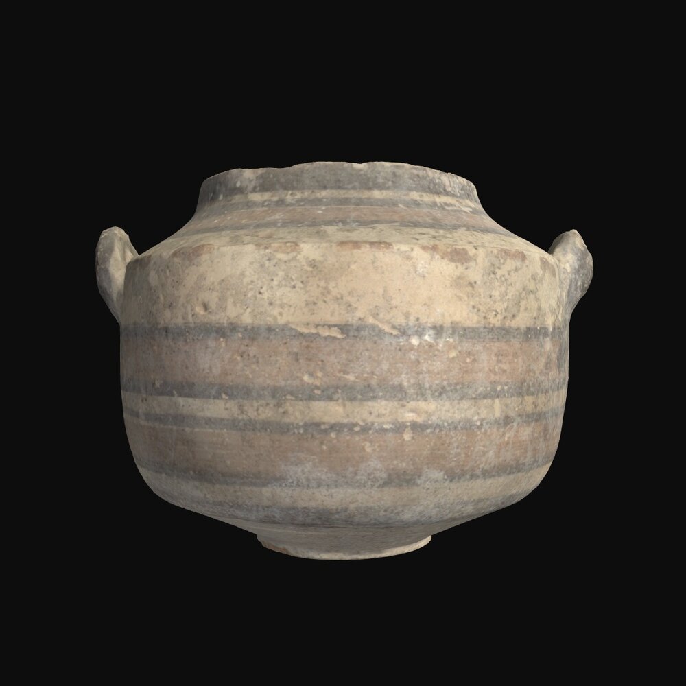 MA1978.132.1 Bichrome IV Ware pyxis