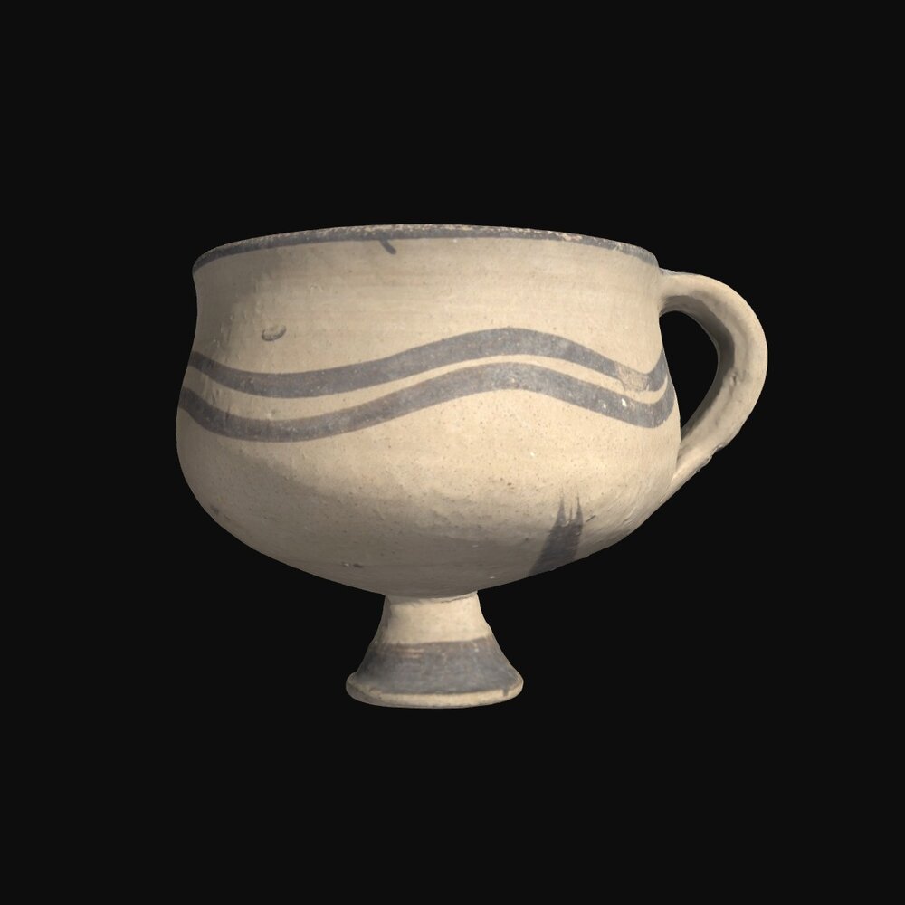 MA1978.80.1 Proto-White Painted Ware stemmed cup