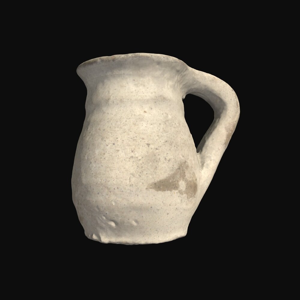 MA1978.51.1 Plain White Ware miniature juglet