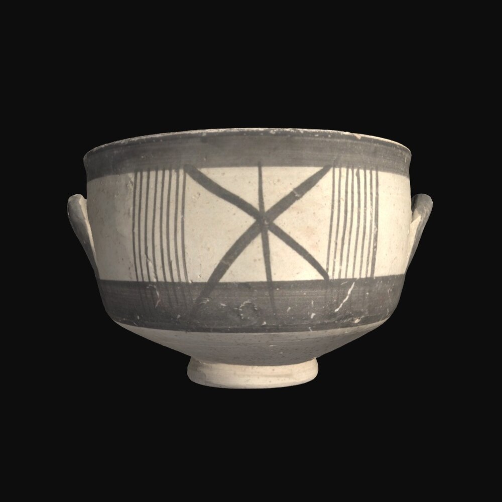 MA1959.1.11 Bichrome III Ware stemless bowl