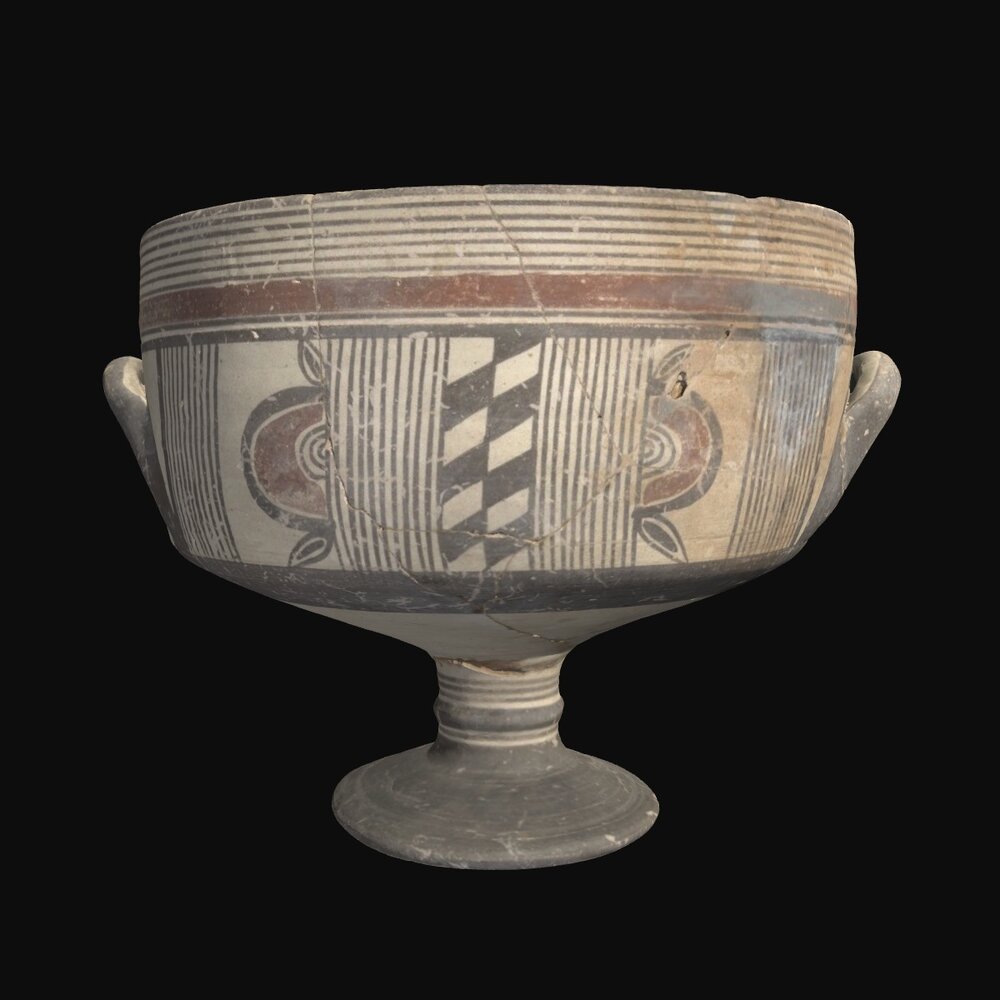 MA1959.1.5 Bichrome IV Ware stemmed bowl
