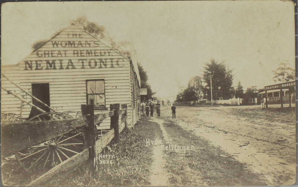Hyde Street, Bellingen - "The Woman's Great remedy, Nemia Tonic"