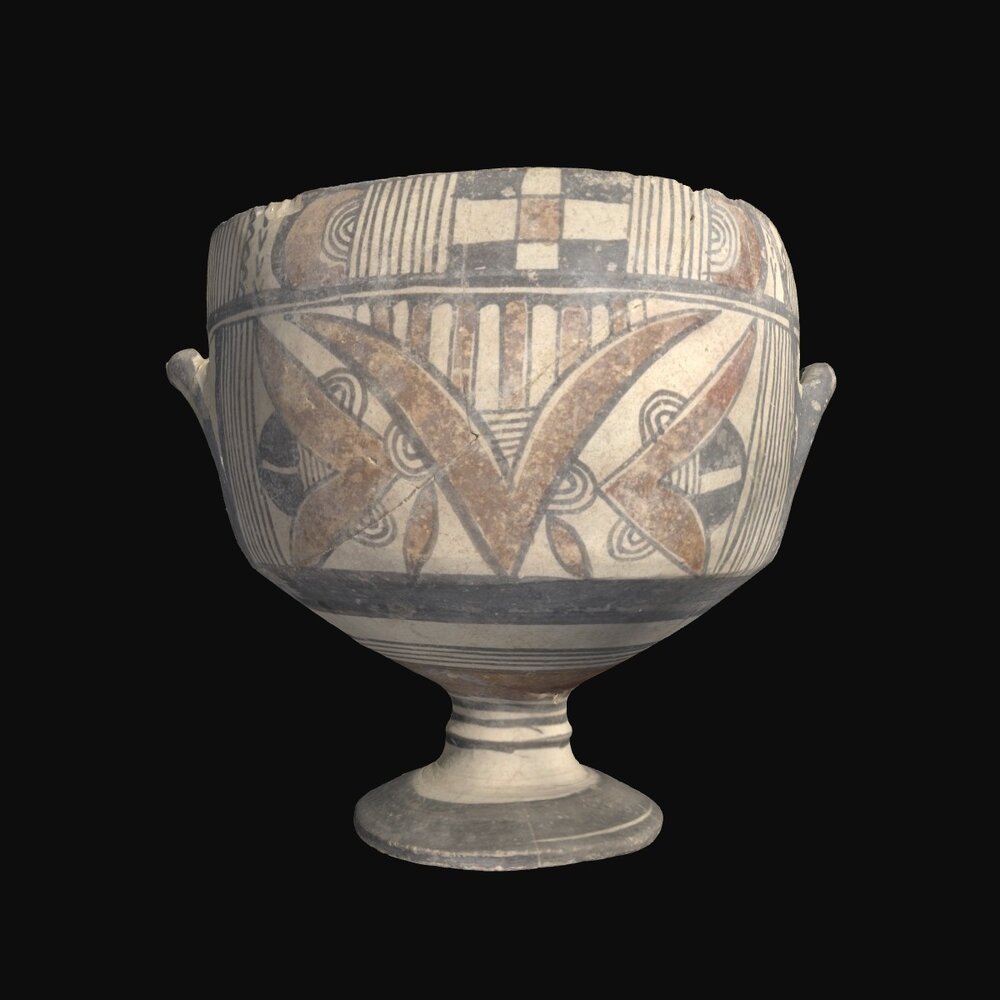 MA1959.1.2 Bichrome IV Ware stemmed bowl
