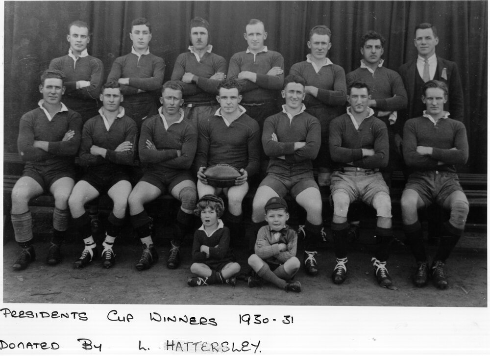 President's Cup Winners 1930-31, Rugby League team