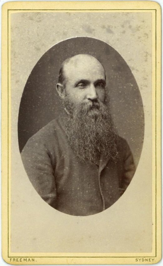 A carte-de-visite of a unidentified bearded man