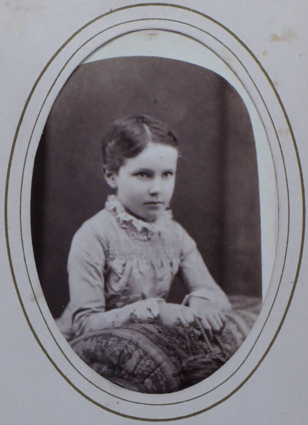 A carte-de-visite of an unidentified young girl