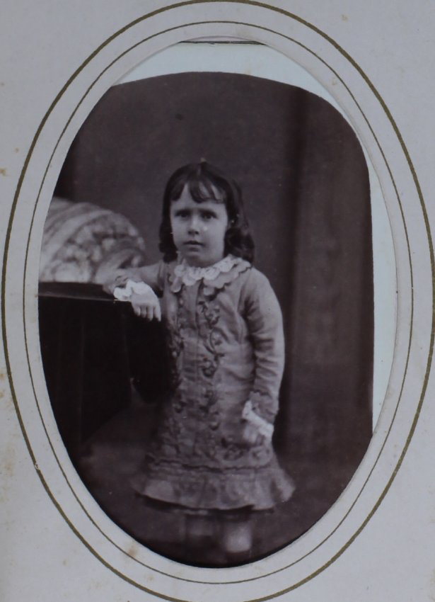 A carte-de-visite of an unidentified young girl