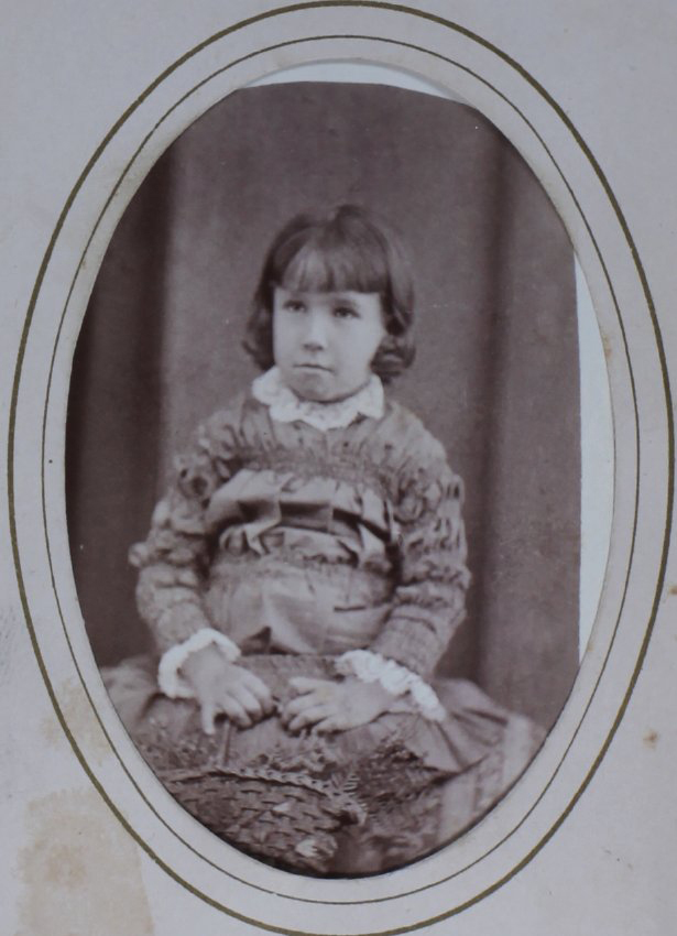 A carte-de-visite of an unidentified young girl