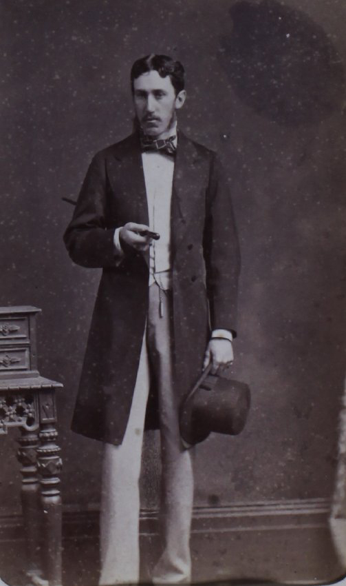 A carte-de-visite of an unidentified bridegroom