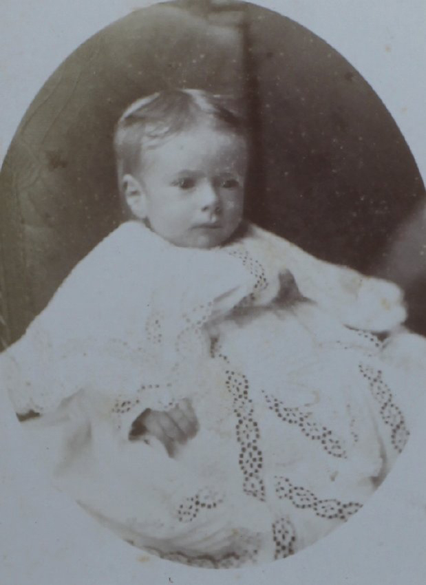 A carte-de-visite of an unidentified baby