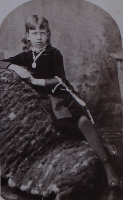 A carte-de-visite of an unidentified girl