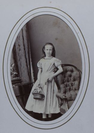 A carte-de-visite of a young girl 