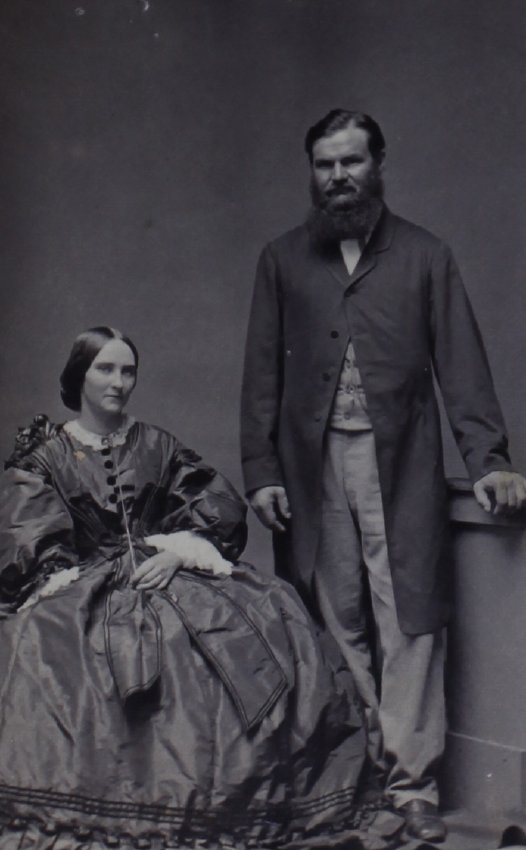A carte-de-visite of an unidentified couple