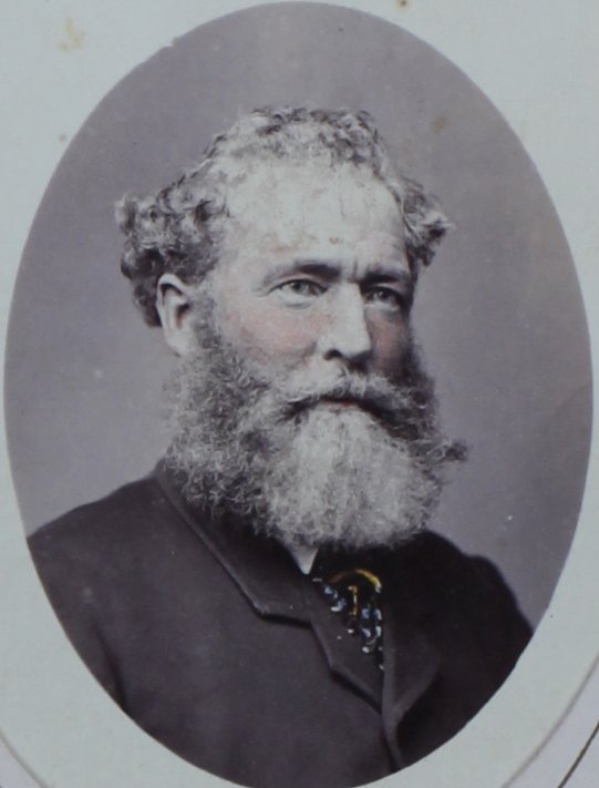 A slightly tinted carte-de-visite of an unidentified man