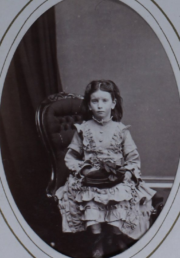 A carte-de-visite of an unidentified young girl