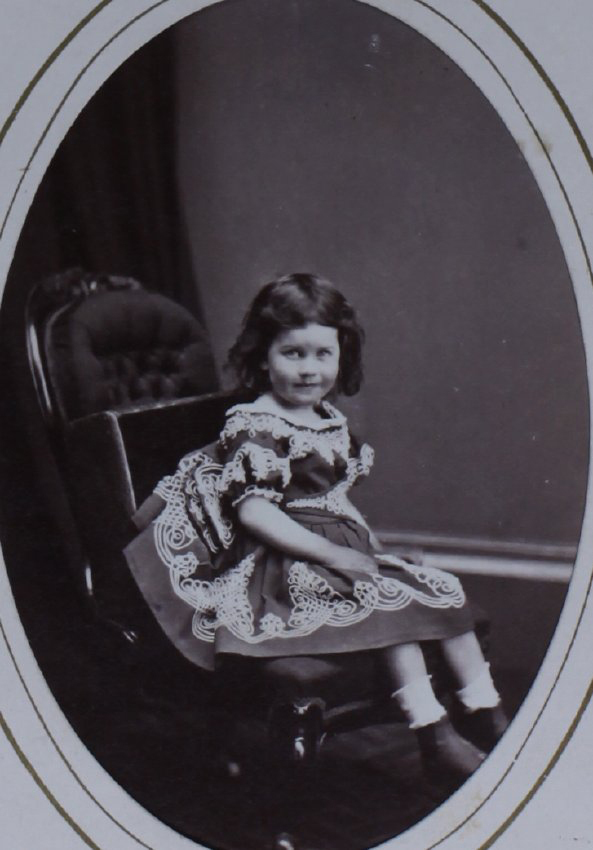 A carte-de-visite of an unidentified young girl