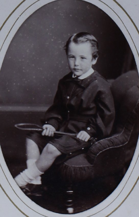 A carte-de-visite of a young boy