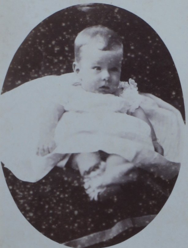 A carte-de-visite of an unidentified baby