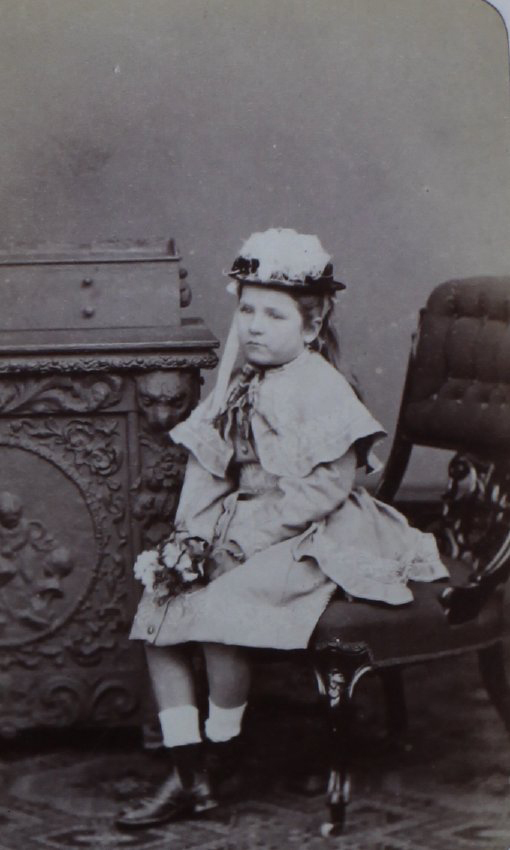 A carte-de-visite of an unidentified young girl