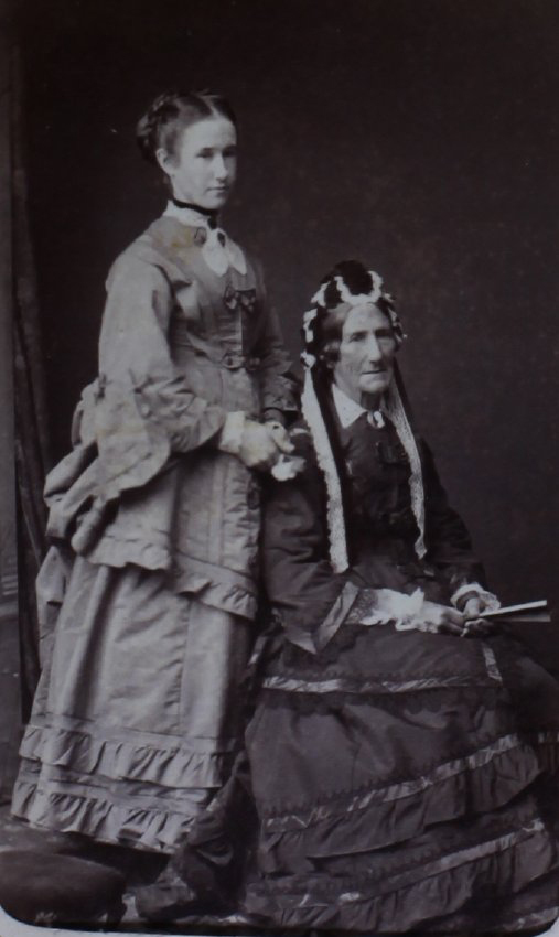 A carte-de-visite of [Kate &amp; her Mother / CAMPBELL]
