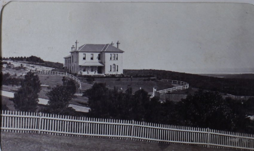 A carte-de-visite of an unidentified homestead