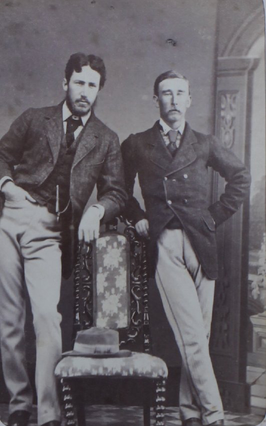 A carte-de-visite of two unidentified men