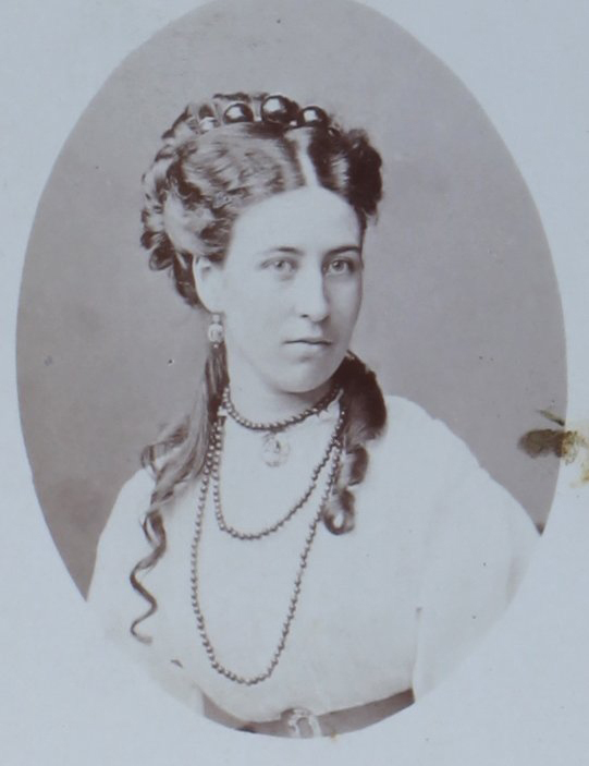 A carte-de-visite of a woman annotated on verso Lizzie Phillips / October 5th 1871