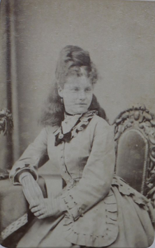 A carte-de-visite of an unidentified young woman