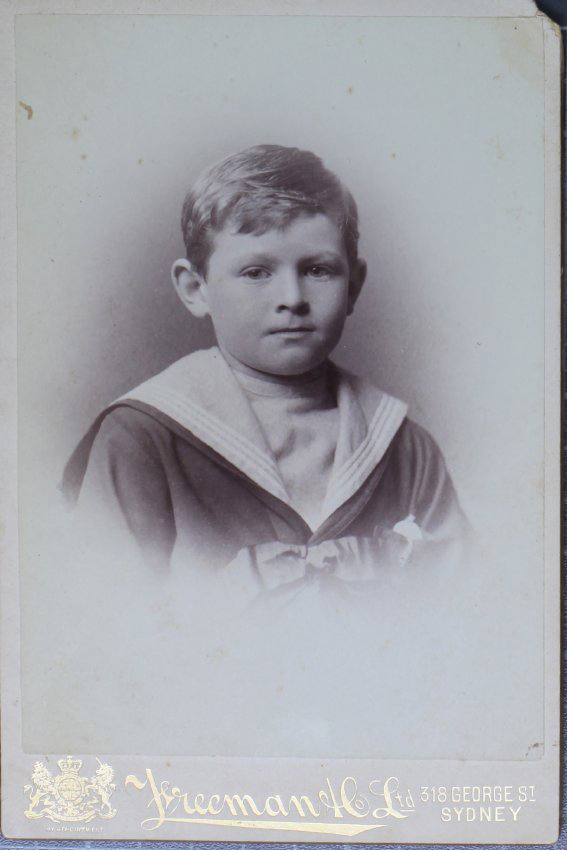 A cabinet print of an unidentified young boy