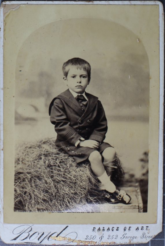 A cabinet print of an unidentified young boy 