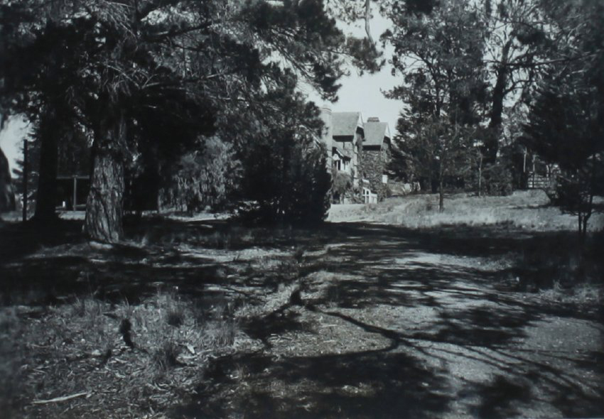 Booloominbah through the trees, October 1940
