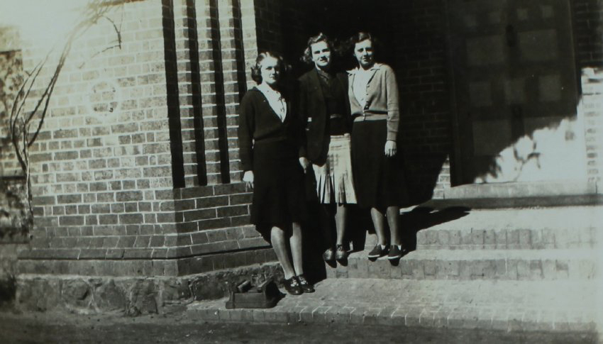 Main entrance to university, 11th August 1939