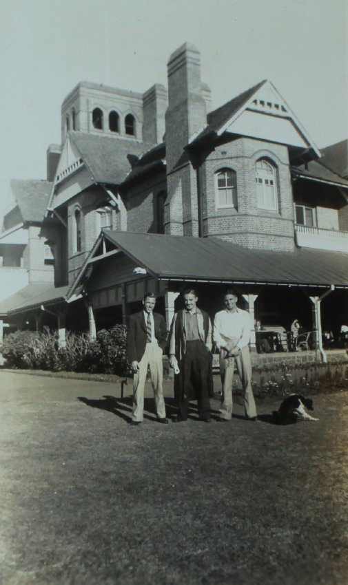 Students on Booloominbah lawns, 1941