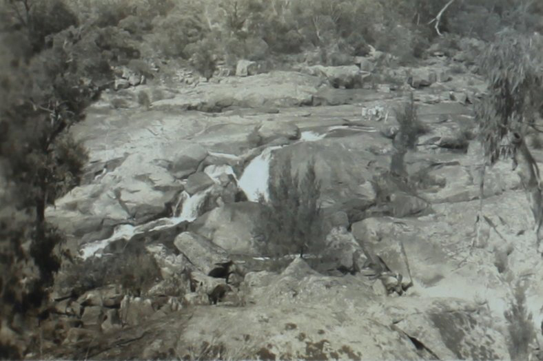 Gara River scenery near Blue Hole - Easter 1941