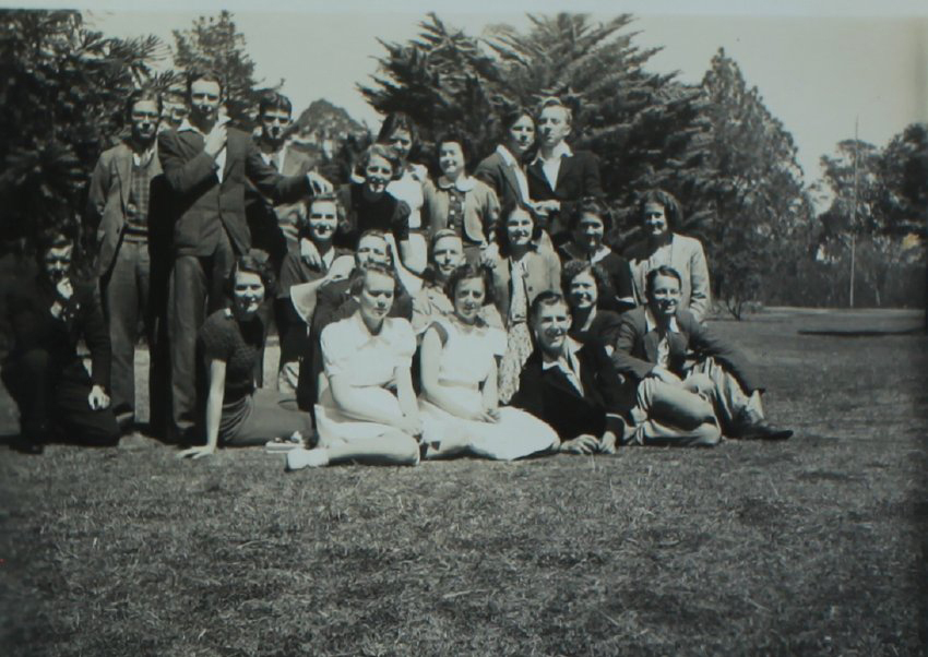 Eight Hour Day 1940 Booloominbah - Lawn at NEUC annotated M.M.H Max