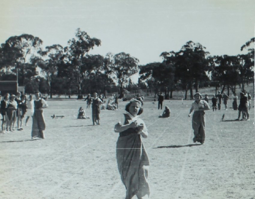 Sports Day, 1941 "Wardie wins sack race"