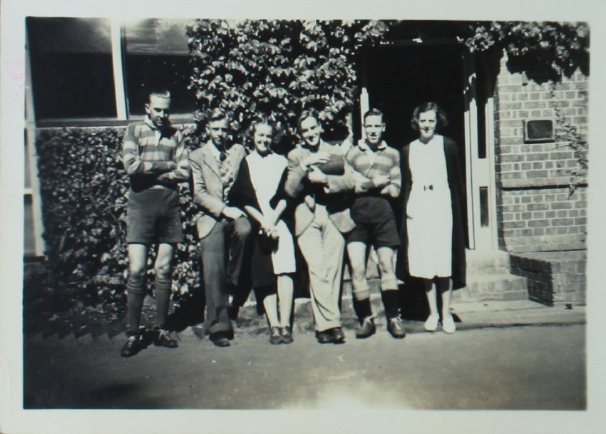 Students in front of Booloominbah 1st Term 1939
