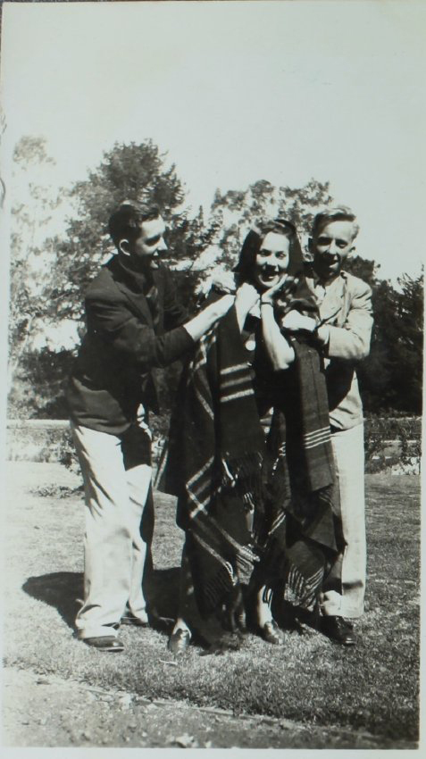 Students in the garden at Booloominbah, 1939