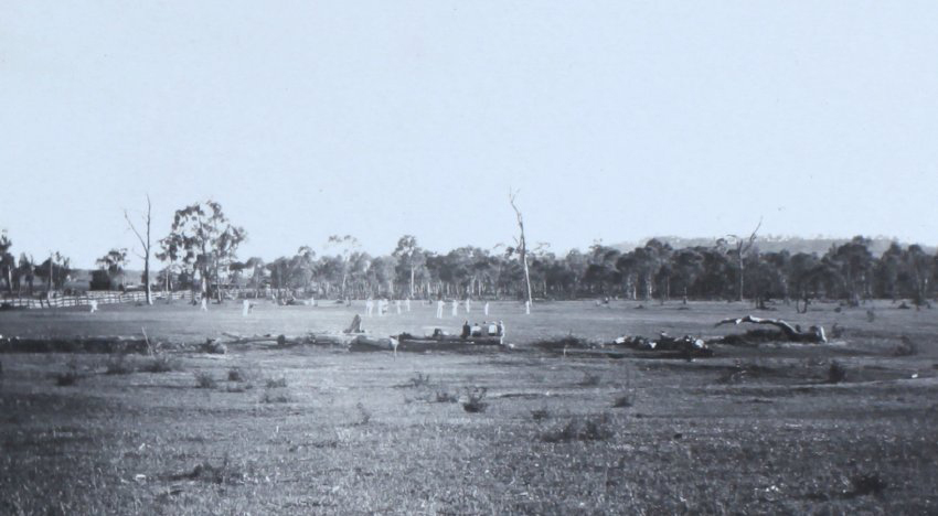 1st Cricket Match on College Grounds, B Grade. 1929  