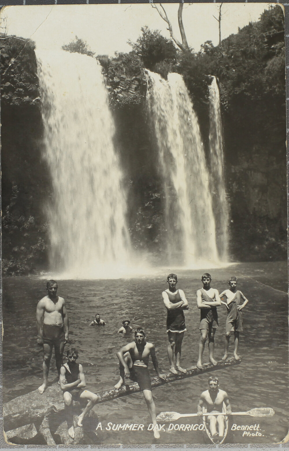 A Summer Day Dorrigo (Children swimming below Dangar Falls)
